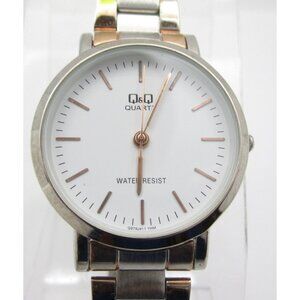 Women Q&Q Quartz WR Analog 30mm Round Watch (I54) "New Battery"